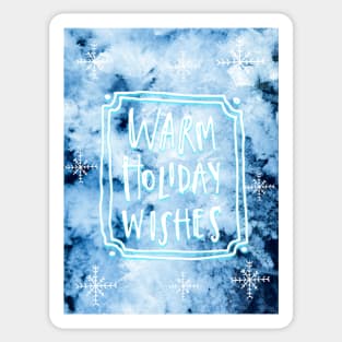 Warm Holiday Wishes No. 1 Sticker